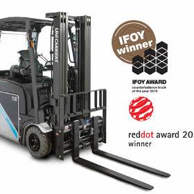 Tříkolový elektrický vysokozdvižný vozík UNICARRIERS TX3 - vítěz IFOY 2019 a RedDot 2018